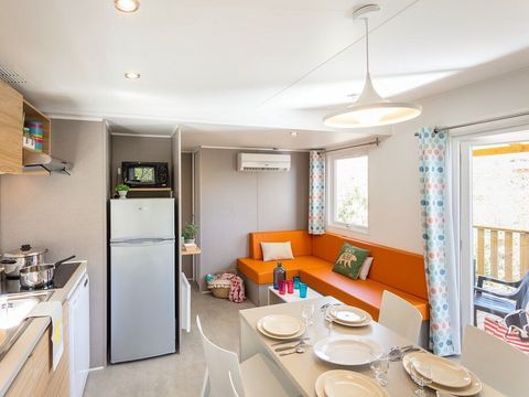 MOBILHOME 6 personnes - Mobil-home | Premium Azure | 3 Ch. | 6 Pers. | Terrasse Lounge | Clim.