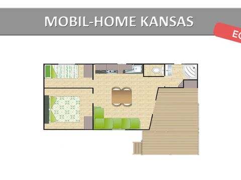 MOBILHOME 5 personnes - DAKOTA ECO