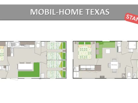 MOBILHOME 8 personnes - TEXAS. STANDARD MOBILHOME 8 personnes - TEXAS. STANDARD