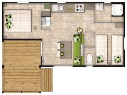 Mobilhome 12 personnes - Prestige - 10/12 Places