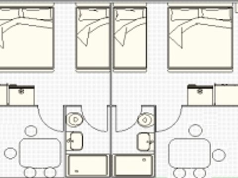 MOBILHOME 2 personnes - La Room - sans cuisine