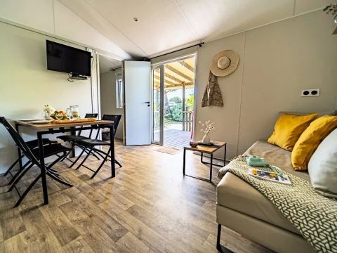 MOBILHOME 4 personnes - Duo Premium - Jacuzzi + Climatisé + TV