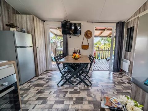 MOBILHOME 6 personnes - Trio Premium - Jacuzzi + Climatisé + TV