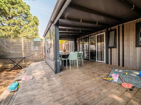 MOBILHOME 8 personnes - Quattro Premium 5 Pièces 8 Personnes Jacuzzi + Climatisé + TV 