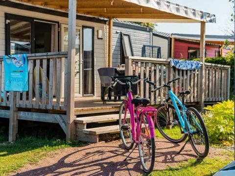 MOBILHOME 5 personnes - Mobil Home Authentique 3 Pièces 4/5 Personnes + TV