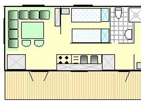 Mobilhome 4 personnes - MOBILHOME 25 m²