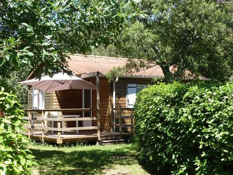 CHALET 6 personnes - Chalet Confort -35m² -2 chambres - terrasse semi-couverte - TV - Clim 2/6 pers