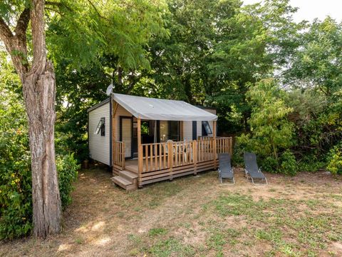 Mobilhome 2/5 personnes - Premium -30m² -2 chambres - Terrasse couverte - TV - Clim