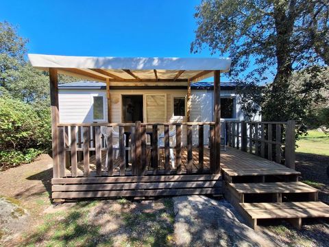 MOBILHOME 4 personnes - Mobil-home Confort Louisiane 26m² 2 chambres - terrasse semi-couverte + TV +clim 2/4 pers