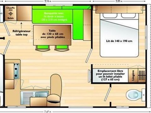 MOBILHOME 4 personnes - SUPER MERCURE