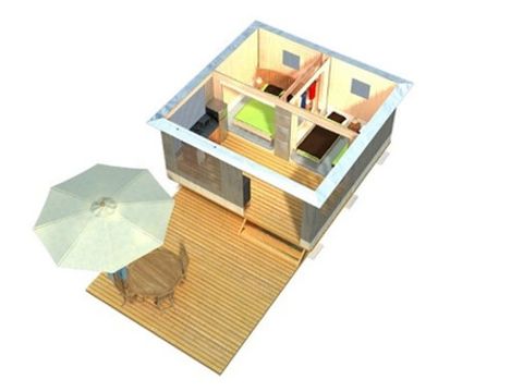 BUNGALOW TOILÉ 5 personnes - Bungalow toilé 5 personnes