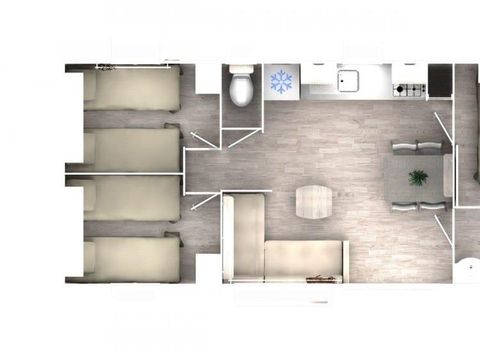 MOBILHOME 6 personnes - VIP Neuf