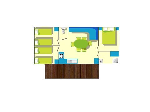MOBILHOME 7 personnes - ECONOMIQUE.