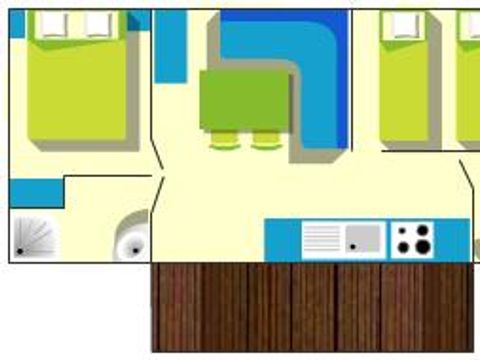 MOBILHOME 5 personnes - ECONOMIQUE
