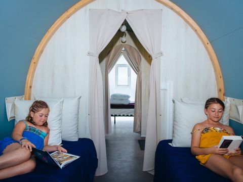 Tente 4 personnes - C- Tente Lodge Coco 2 chambres 16m²