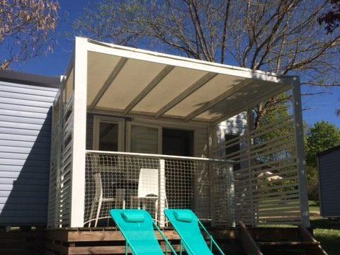 Mobilhome 4 personnes - Mobil home 25m2 + terrasse couverte 4 pers