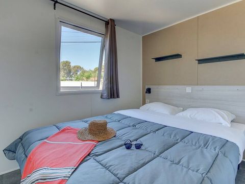 MOBILHOME 6 personnes - Premium Exclusive | 3 Ch. | 6 Pers. | Terrasse Lounge | Cuisine extérieure | 1 SDB | Clim. | TV