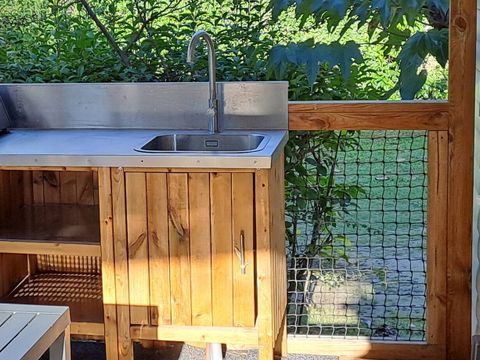 MOBILHOME 6 personnes - Premium Exclusive | 3 Ch. | 6 Pers. | Terrasse Lounge | Cuisine extérieure | 1 SDB | Clim. | TV