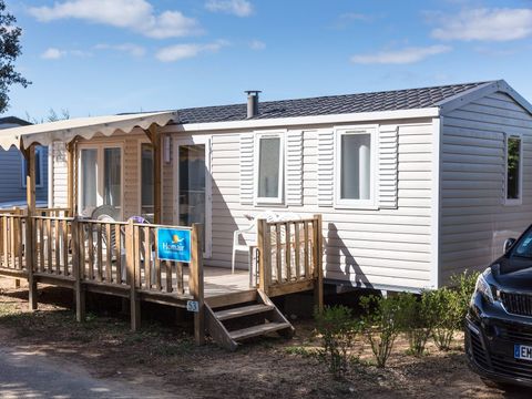 BUNGALOW 6 personnes - Mobil-home | Comfort | 3 Ch. | 6 Pers. | Terrasse surélevée | Clim.
