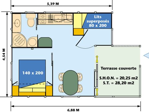 BUNGALOW 4 personnes - THIANON