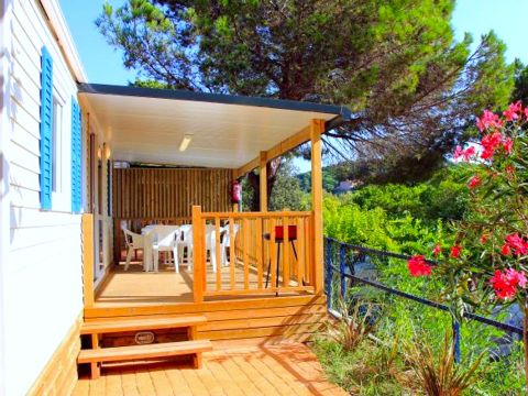 MOBILHOME 6 personnes - 6pax 3 chambres TV + AC + BBQ +Parking