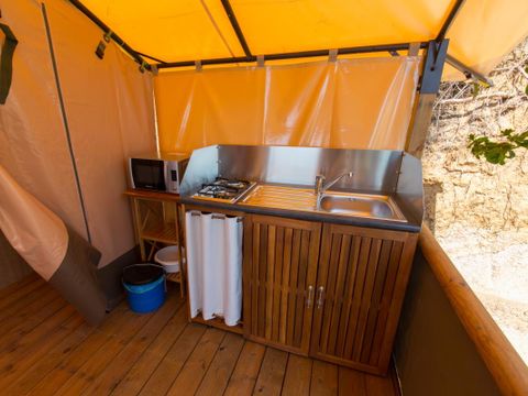 Tente en toile et en bois 5 personnes - VICTORIA