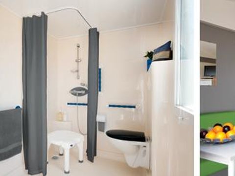 MOBILHOME 4 personnes - Mobilhome CHAUMIERE - PMR 2 chambres Climatisées 4 pers