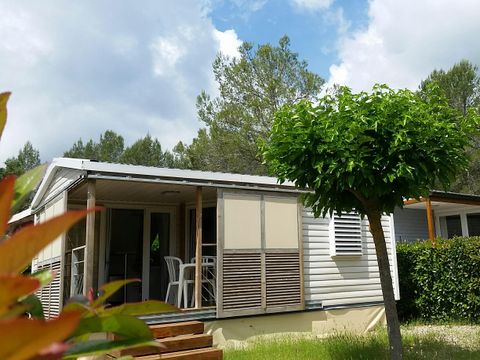 MOBILHOME 2 personnes - Mobilhome CABANE - 1 chambre Climatisé 2 pers