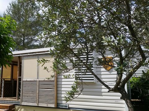 MOBILHOME 2 personnes - Mobilhome CABANE - 1 chambre Climatisé 2 pers