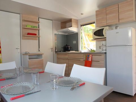 Mobilhome 6 personnes - BLIMOUSES - 3 chambres climatisé 6 pers. (M)