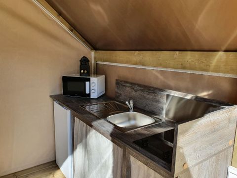 Tente en toile et en bois 4 personnes - SALECCIA