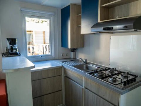 MOBILHOME 5 personnes - Mobil Home Aqua 2ch 5pers Terrasse Semi-Couverte Clim