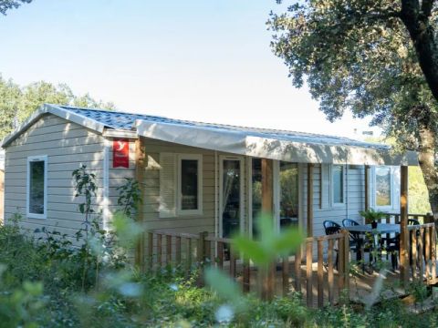 MOBILHOME 6 personnes - Mobil Home Aqua 3ch 6pers Terrasse Semi-Couverte Clim