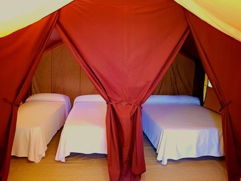 Tente en toile et en bois 1/4 personnes - Glamping Lodge