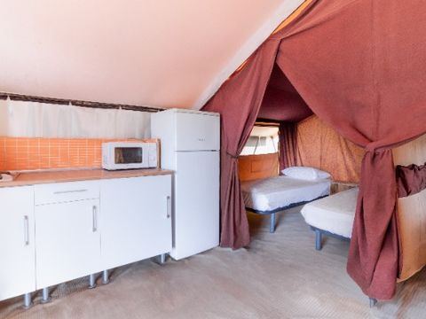 Tente en toile et en bois 1/4 personnes - Glamping Lodge