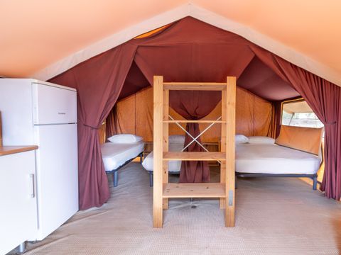 Tente en toile et en bois 1/4 personnes - Glamping Lodge