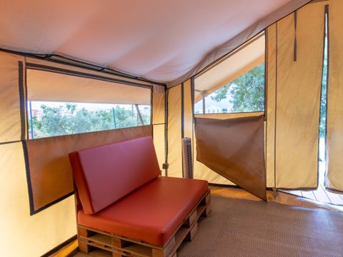 TENTE TOILE ET BOIS 4 personnes - Glamping Lodge 1/4 pers