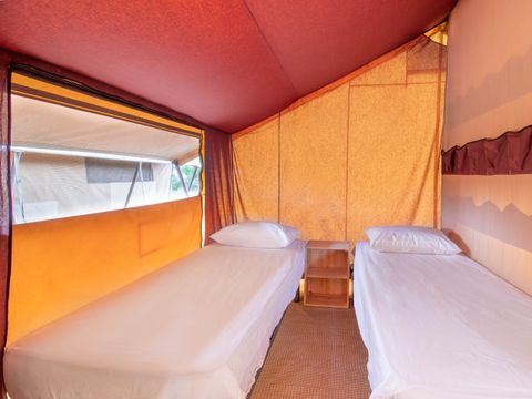 TENTE TOILE ET BOIS 4 personnes - Glamping Lodge 1/4 pers