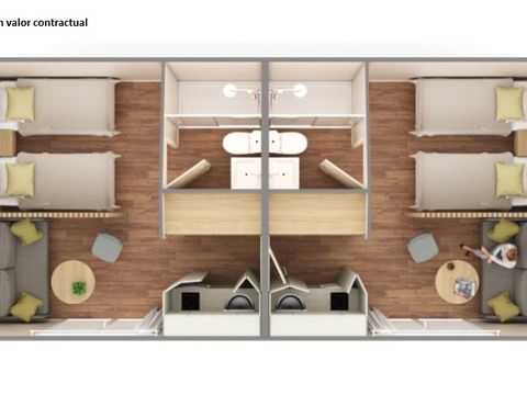 Mobilhome 1/4 personnes - Twin