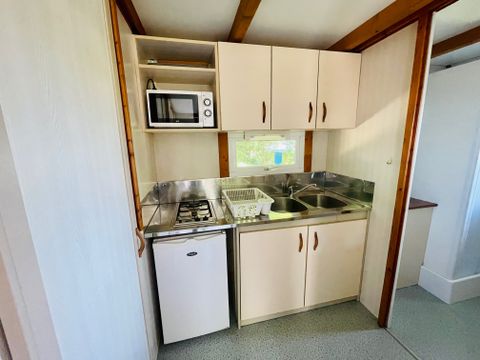 Chalet 5 personnes - Châtaigner Standard 23m² - 2 chambres - Terrasse couverte 8m²