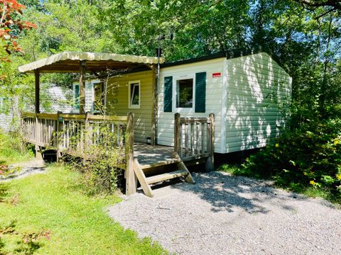 Mobilhome 4 personnes - Chêne Confort 30m² - 2 chambres - Terrasse couverte 14m²
