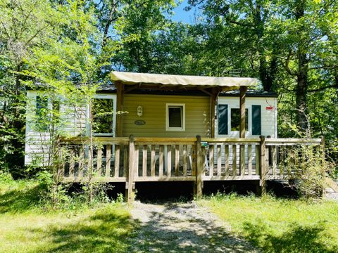 Mobilhome 4 personnes - Chêne Confort 30m² - 2 chambres - Terrasse couverte 14m²