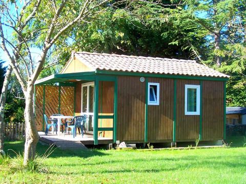 Chalet 5 personnes - Figuier Standard 20m² - 2 chambres - Terrasse couverte