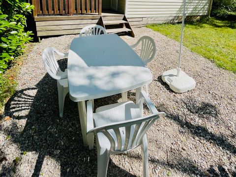Mobilhome 4 personnes - Frêne Confort 23m² - 2 chambres - Terrasse couverte 4m²