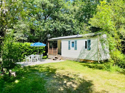 Mobilhome 4 personnes - Frêne Confort 23m² - 2 chambres - Terrasse couverte 4m²