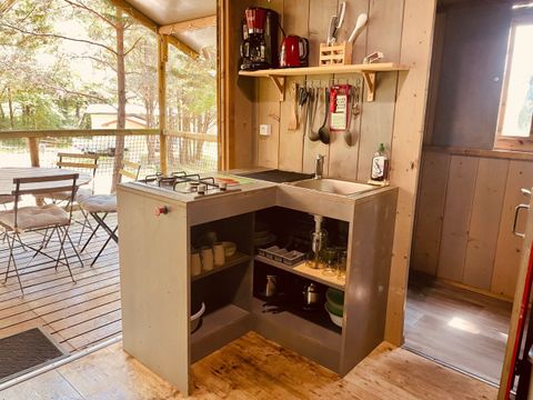 Lodge 5 personnes - Erable Confort 25m² - 2 chambres - Terrasse couverte 12m²