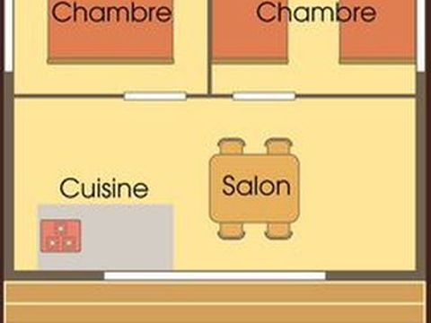 TENTE TOILE ET BOIS 4 personnes - CABANE LODGE sans sanitaires