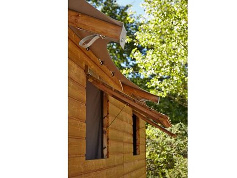 TENTE TOILE ET BOIS 4 personnes - CABANE LODGE sans sanitaires