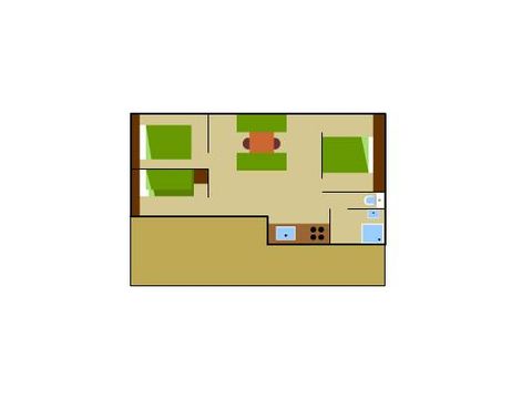 CHALET 6 personnes - Espace Classic Chalet - Climatisation - TV 34m2