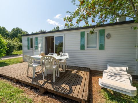 MOBILHOME 4 personnes - Loggia Classic 26m² - Terrasse découverte - climatisation - TV